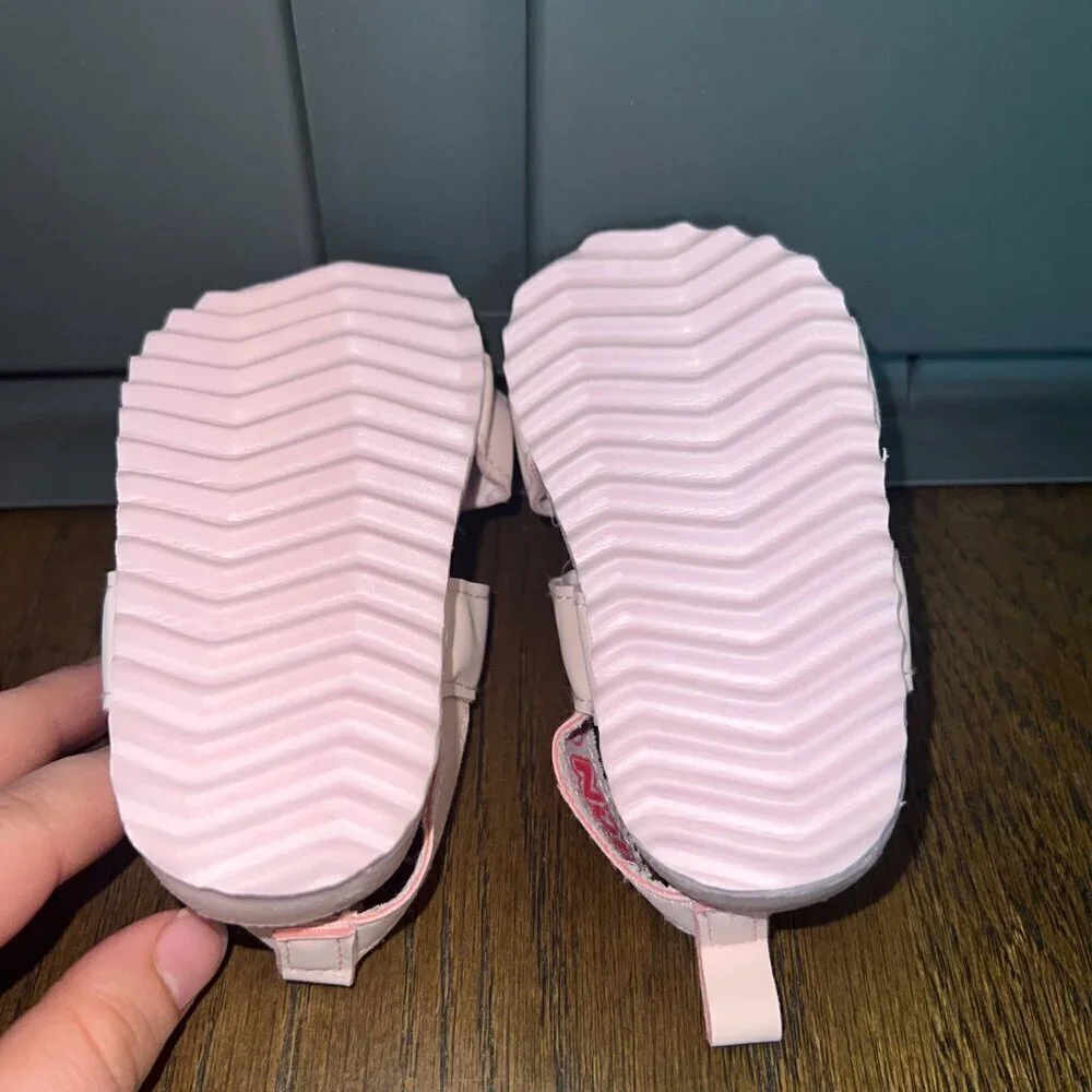 Nuby Baby Girl Light Pink Strappy Sandals Size 2